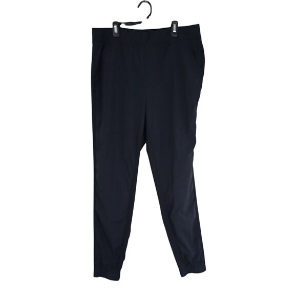 Hurley Women Black Jogger Pants Size L Elastic Waistband & Cuffs Comfortable Fit - Picture 1 of 9